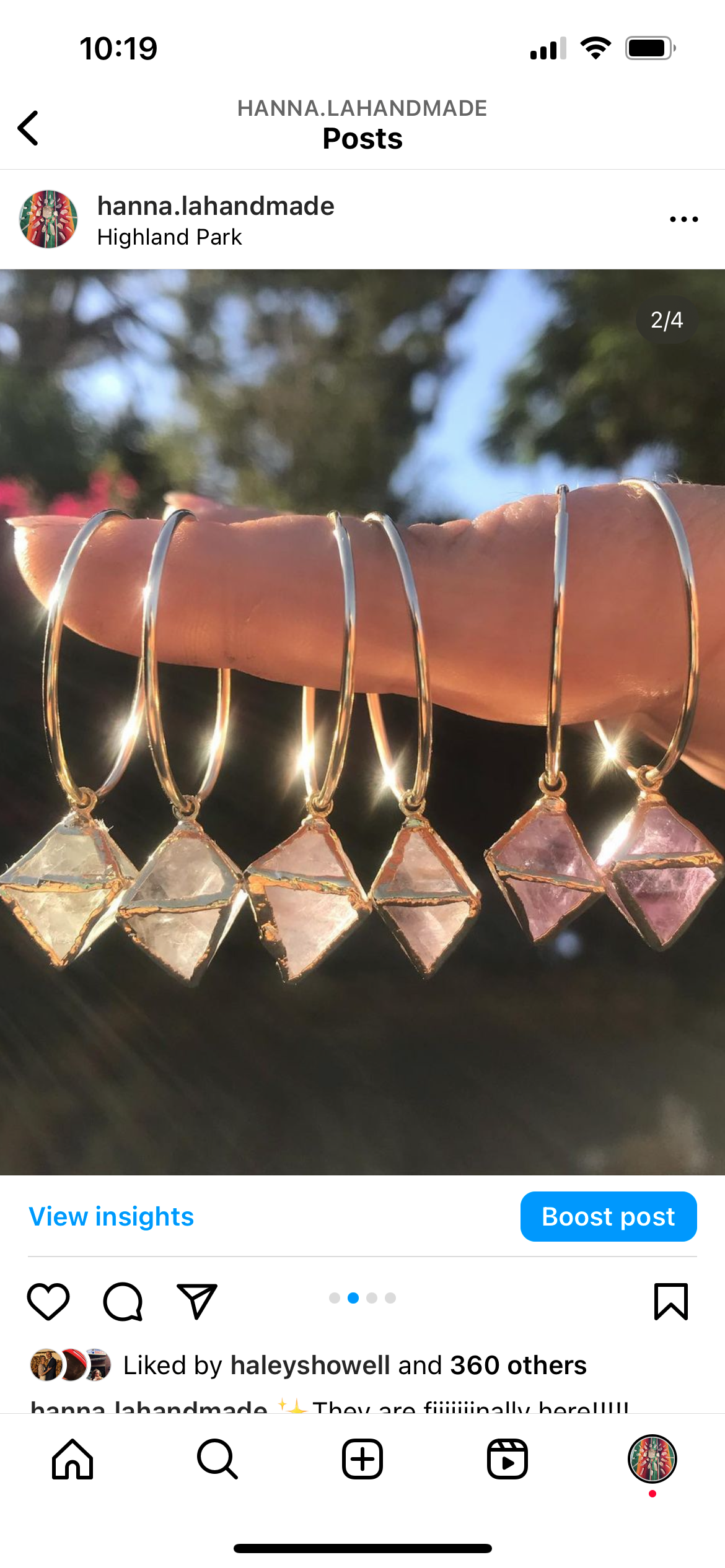 Fluorite Vortex Hoop Earrings