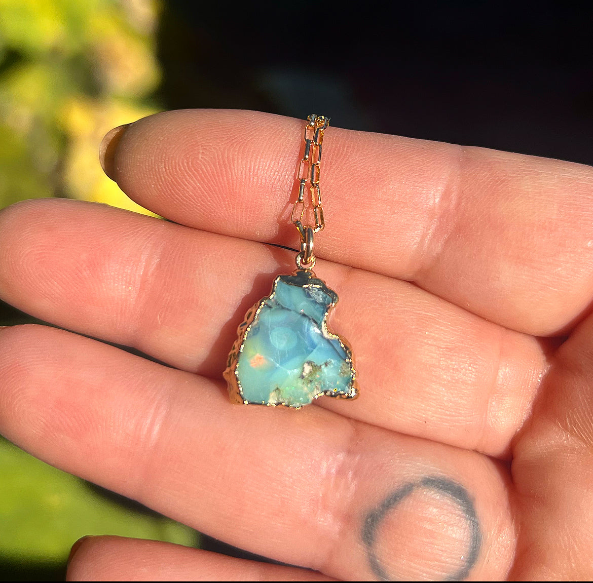 Raw Ethiopian Opal Necklace