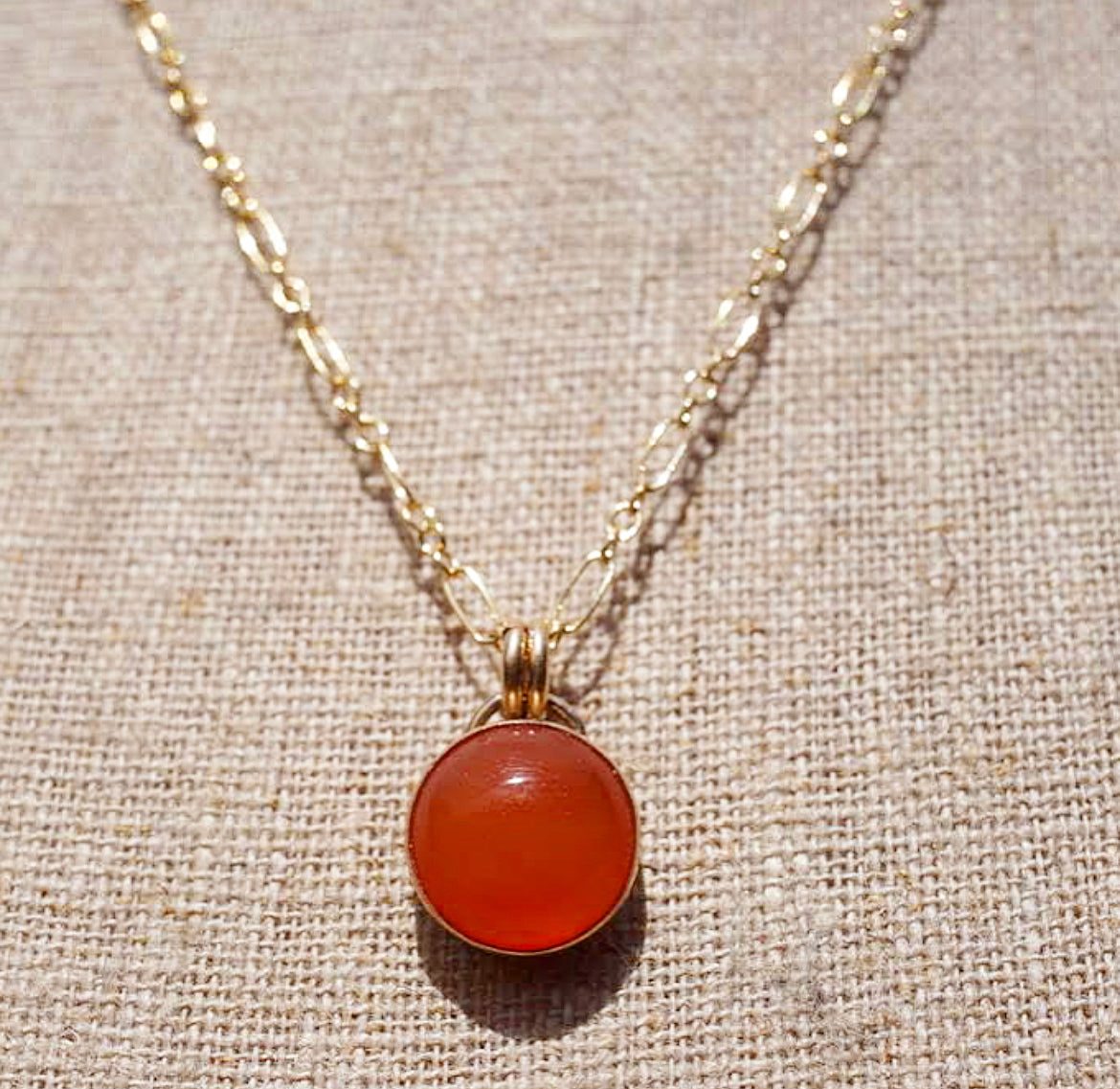 Mexican Fire Opal Necklace