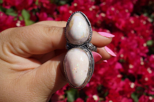 Opal Magic + Sterling Silver Ring