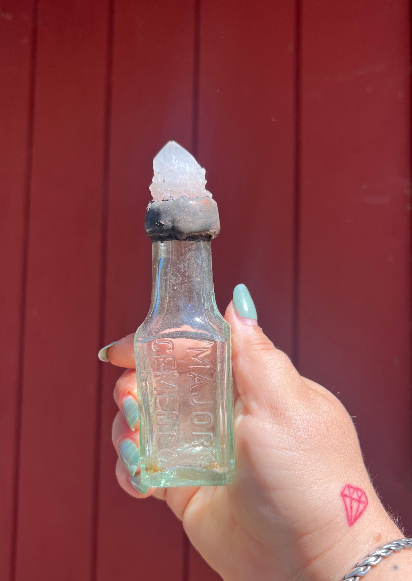 Crystal Potion Bottle: Amethyst Spirit Quartz