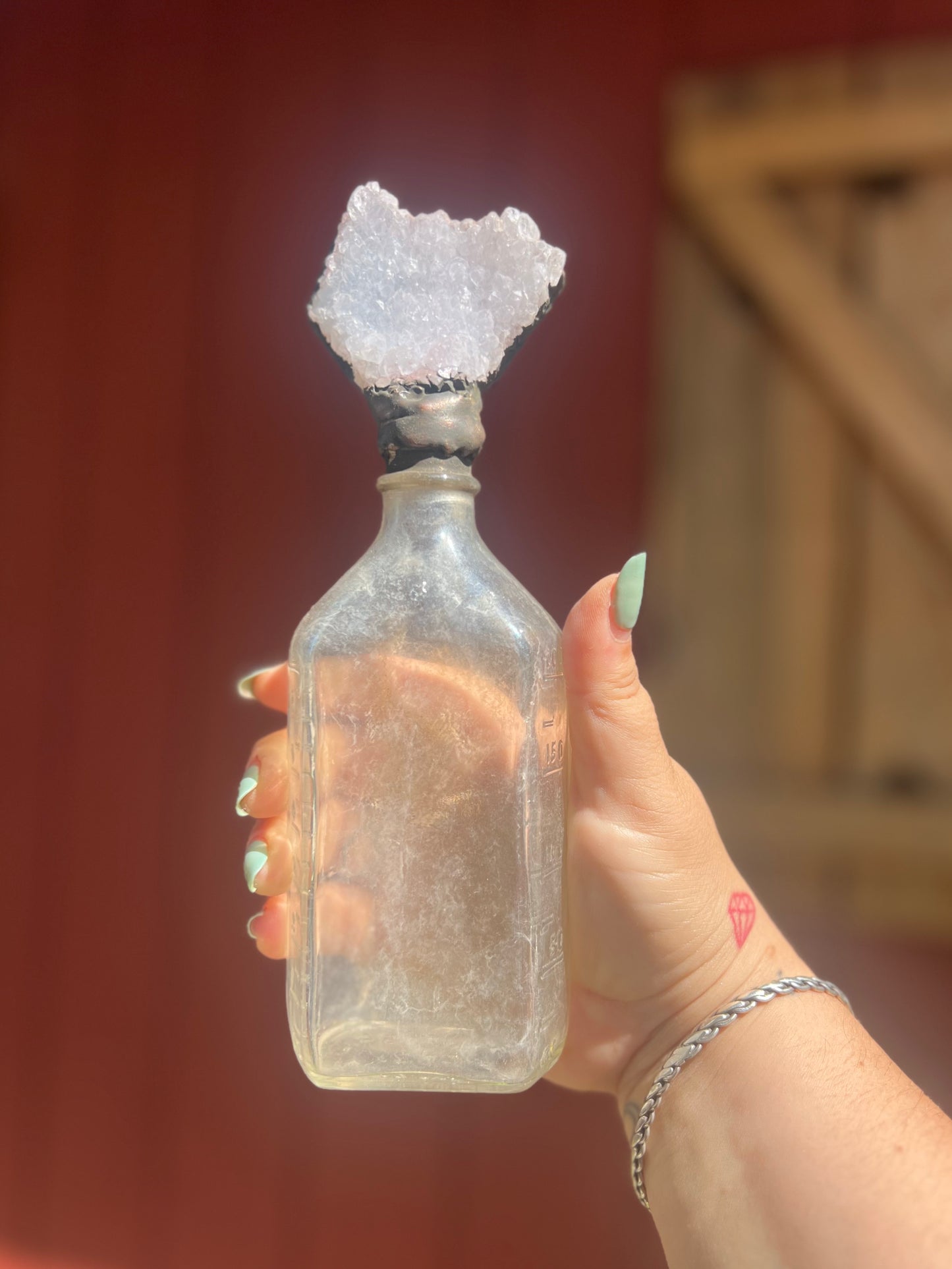 Crystal Potion Bottle: Amethyst