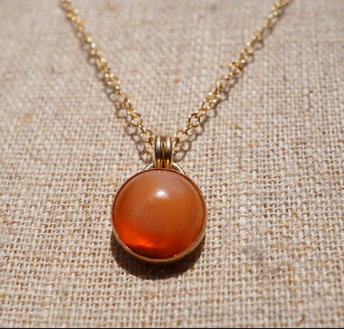 Mexican Fire Opal Necklace