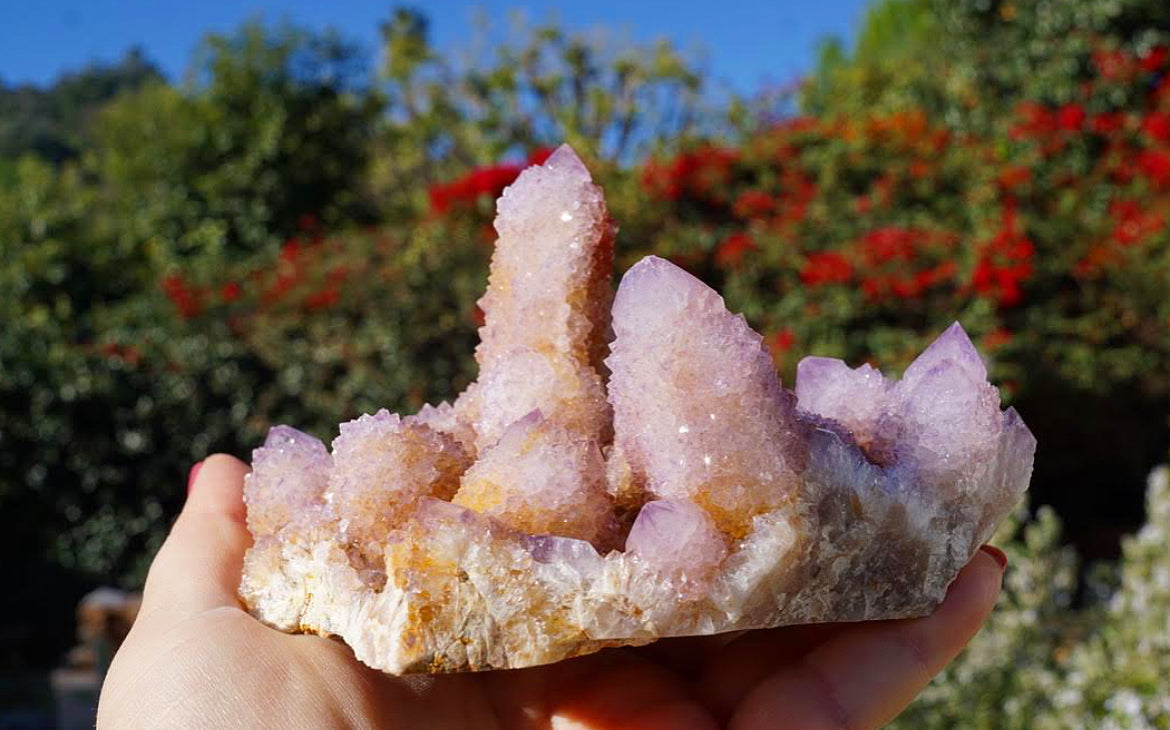 Amethyst Spirit Quartz Cluster