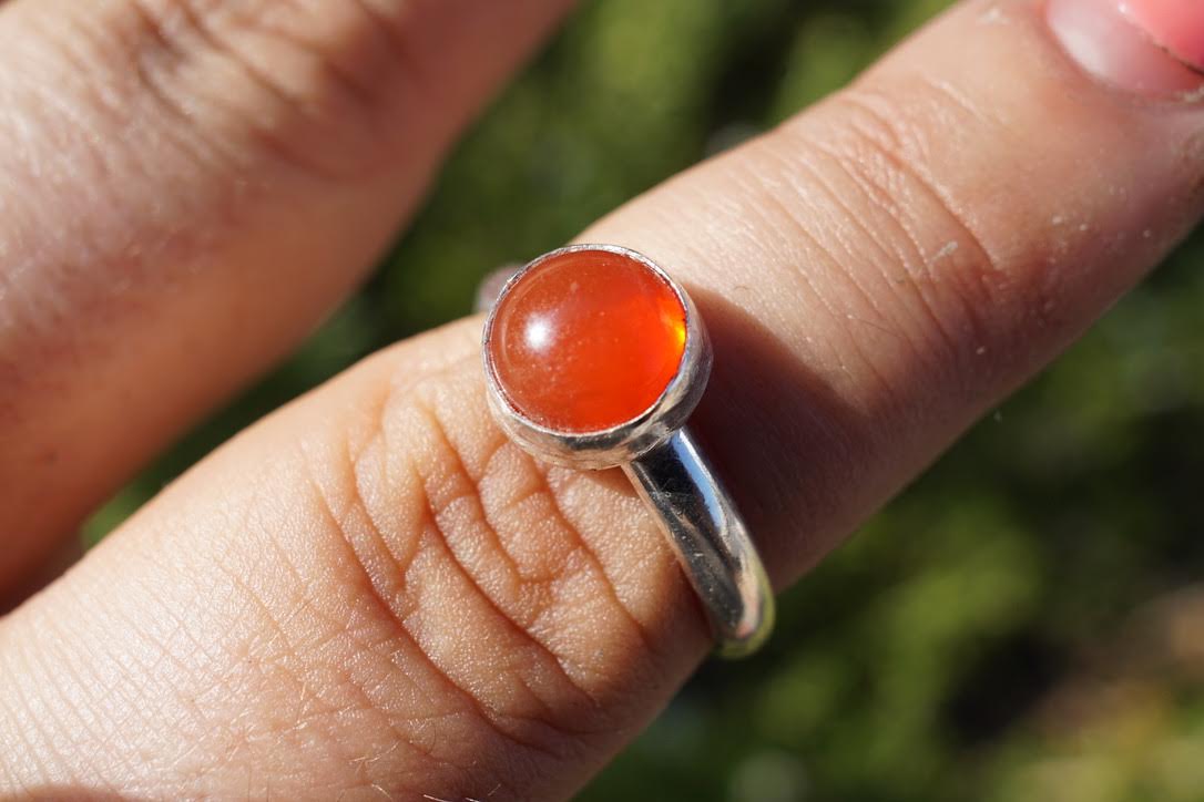 Mexican Fire Opal Ring