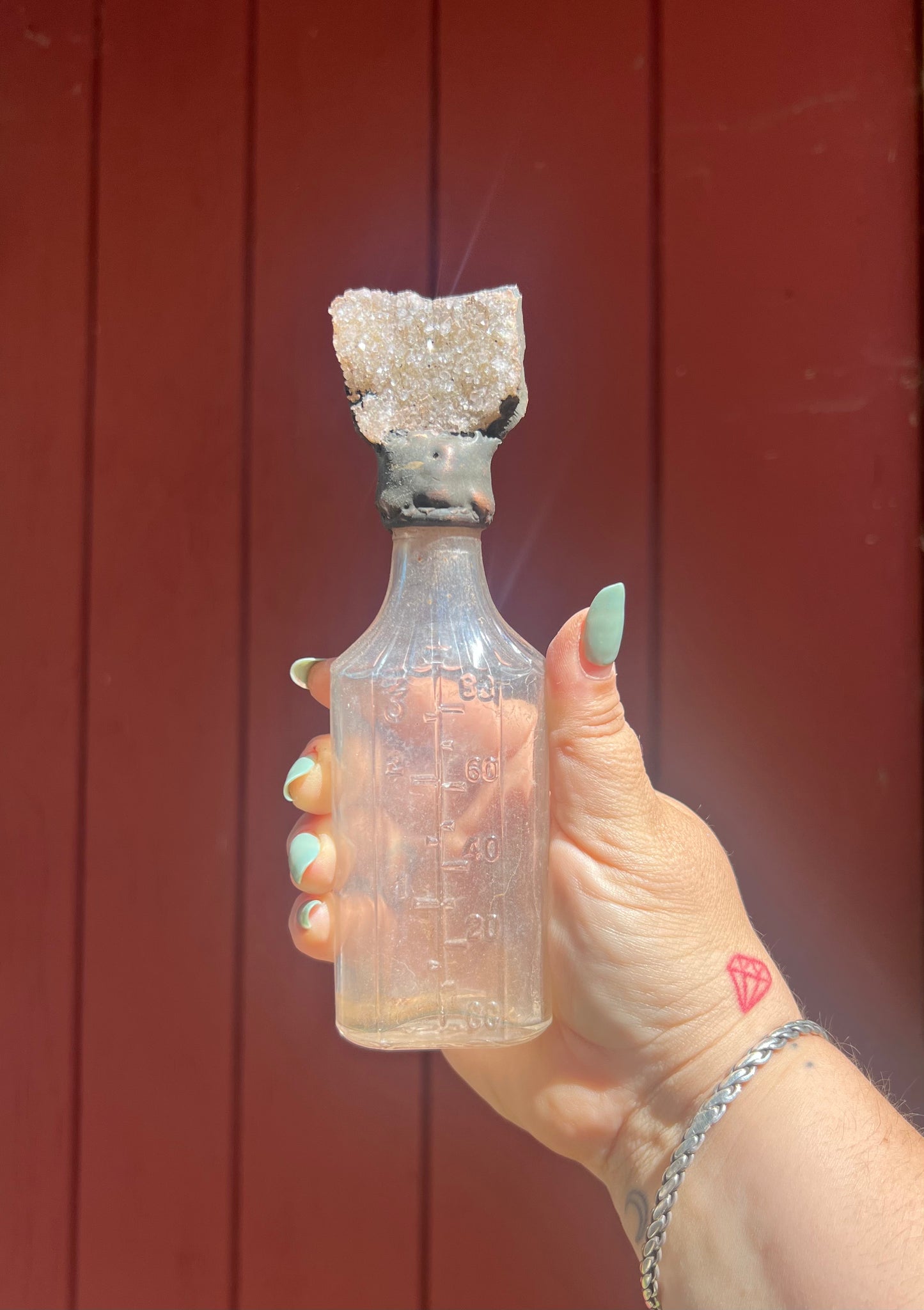 Crystal Potion Bottle: Amethyst