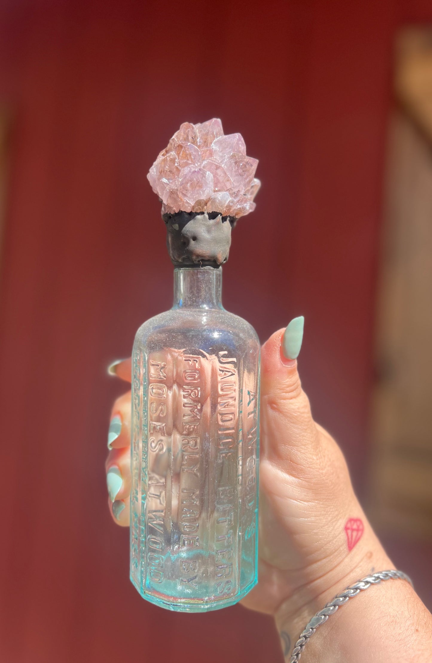 Crystal Potion Bottle: Amethyst