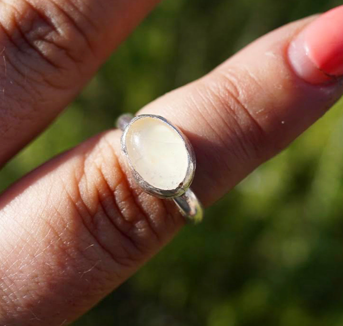 Mexican Fire Opal Ring