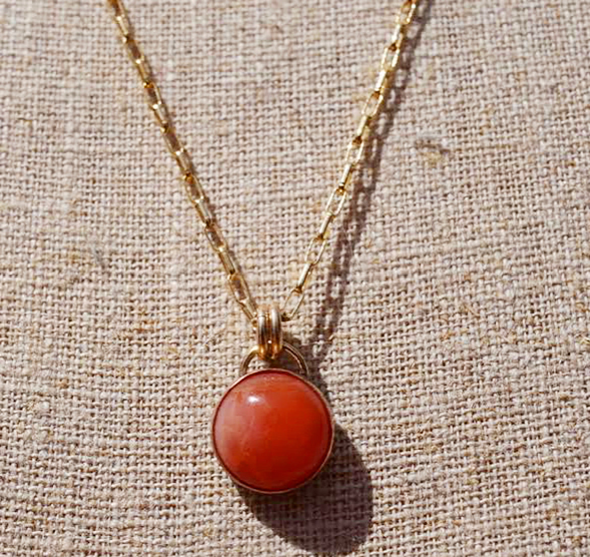 Mexican Fire Opal Necklace