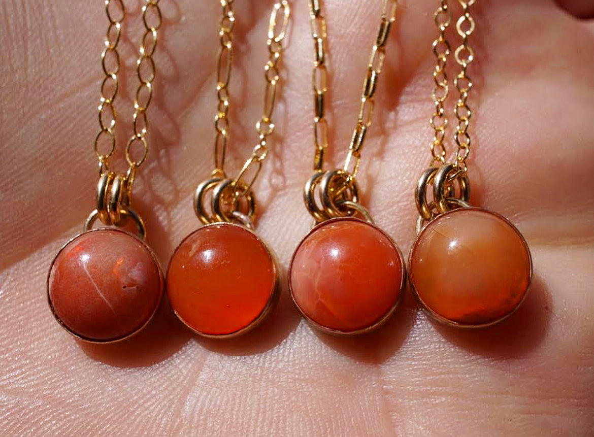 Mexican Fire Opal Necklace