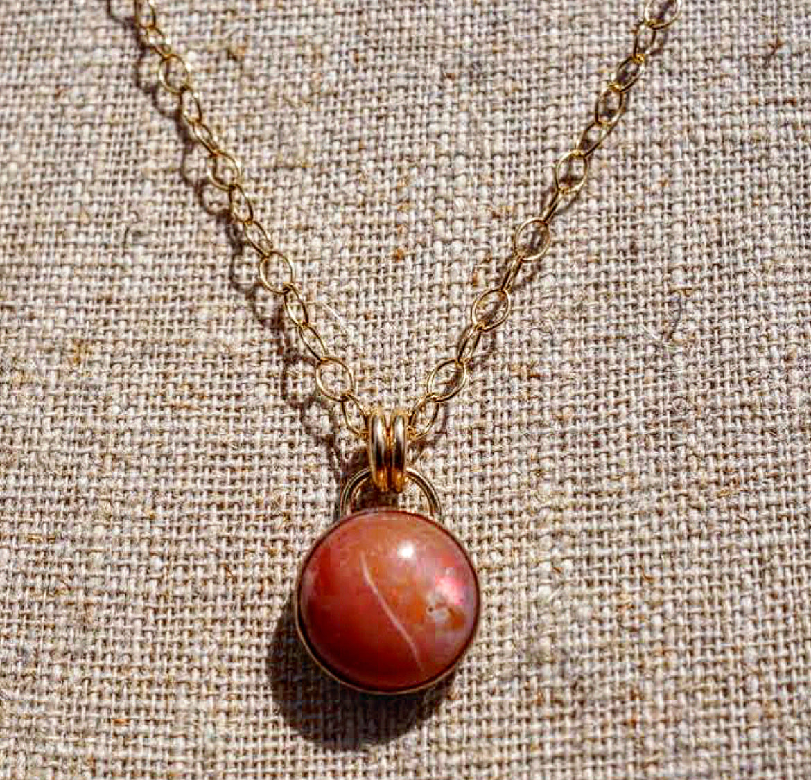 Mexican Fire Opal Necklace