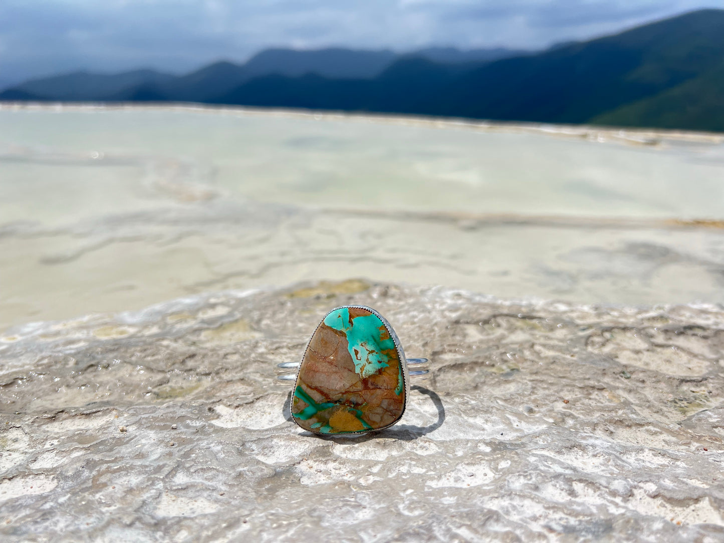 Hierve El Agua Turquoise Cuff