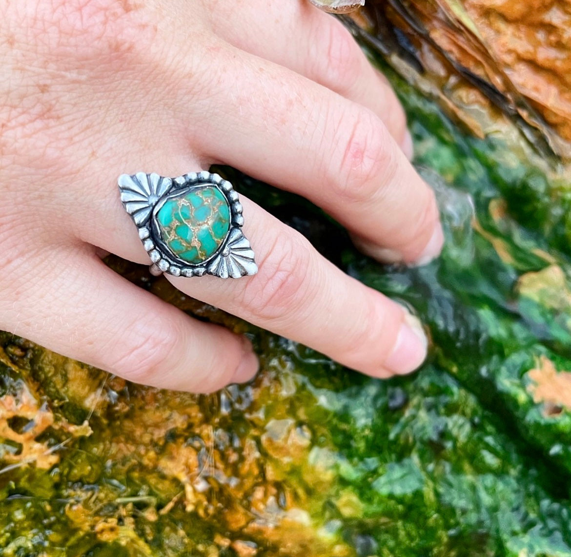 Carico Lake Turquoise Ring