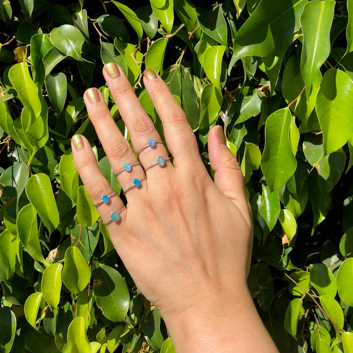 Coober Pedy Opal Oval Ring