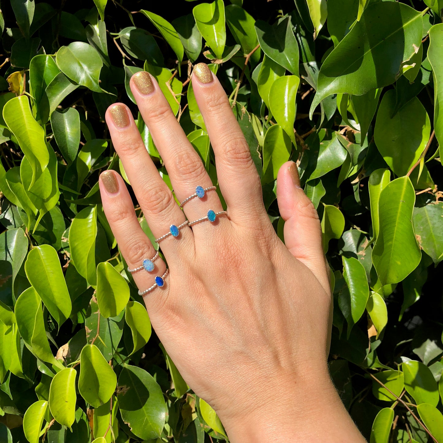 Coober Pedy Opal Oval Ring