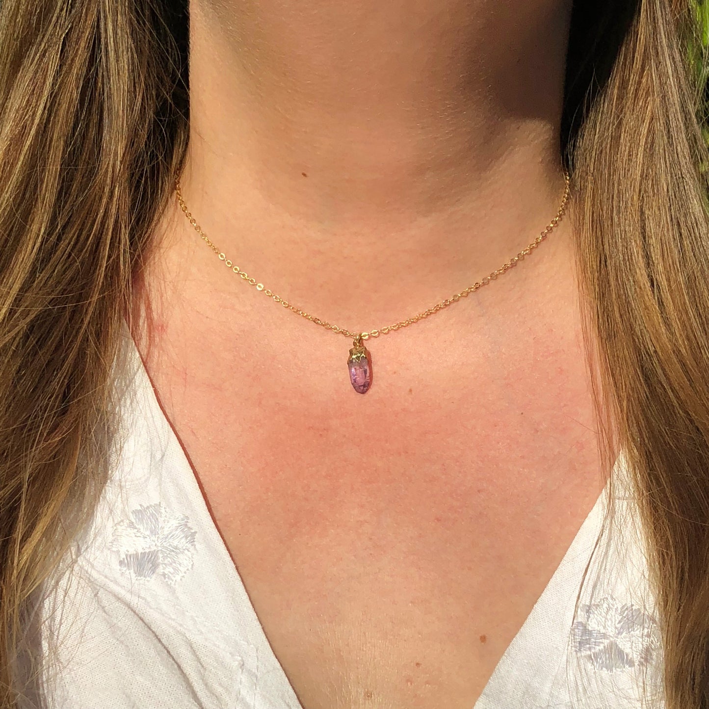 Veracruz Amethyst Point Necklace