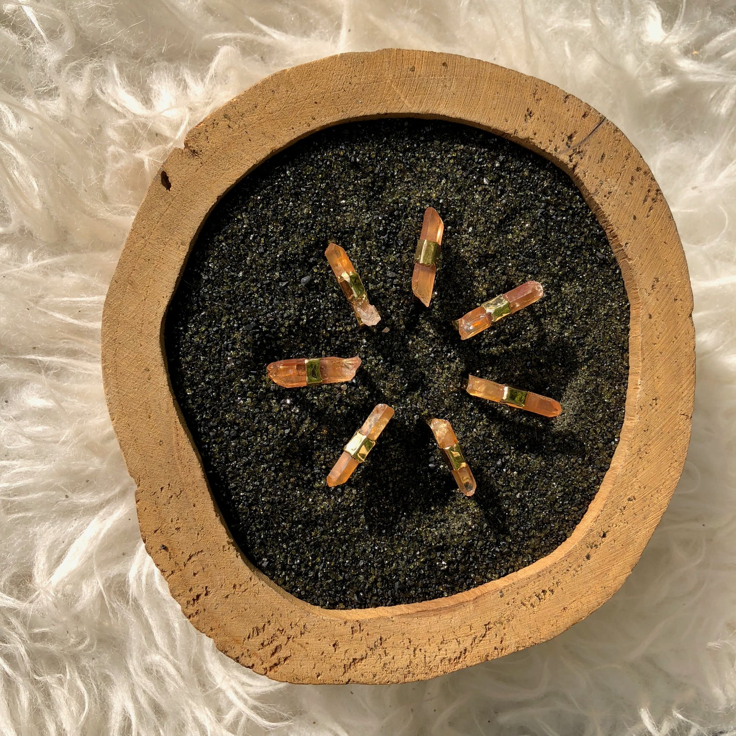 Tangerine Quartz Ring