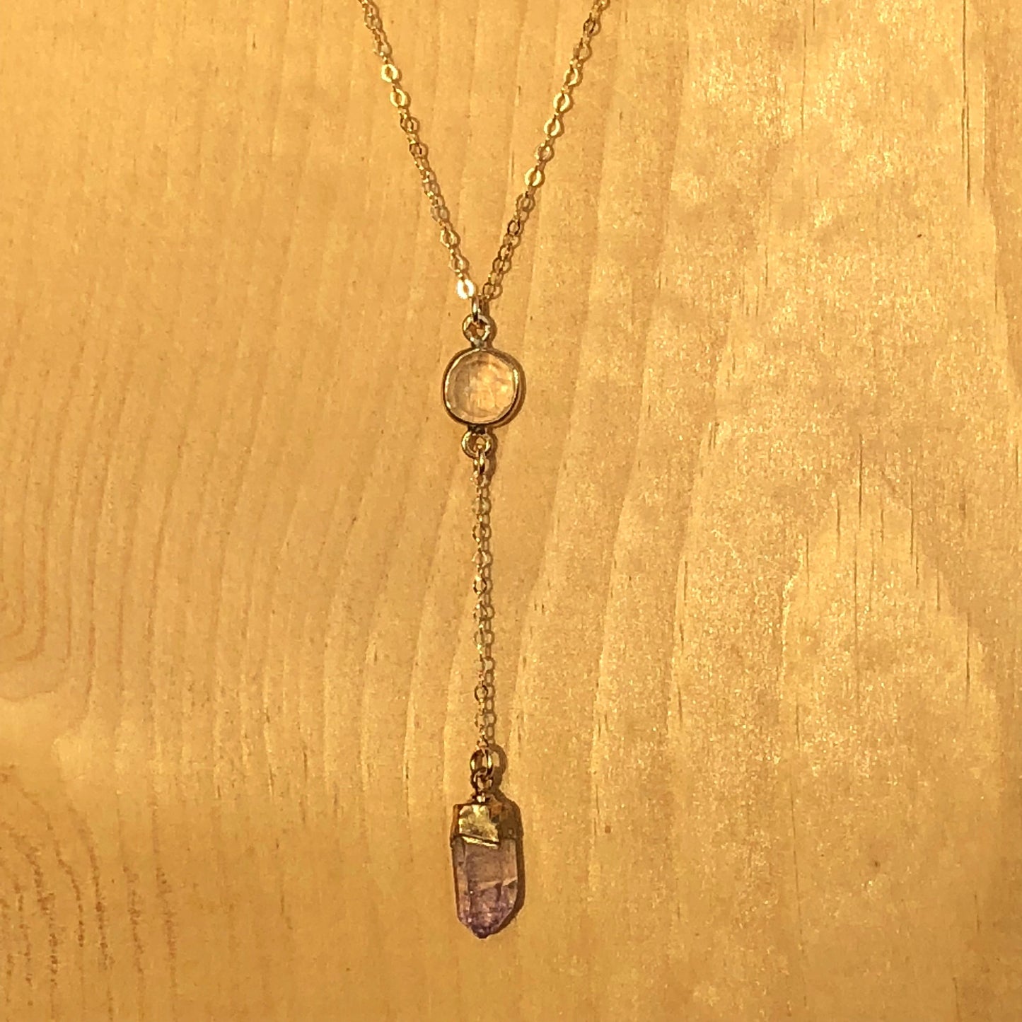 Veracruz Amethyst Lariat Necklace