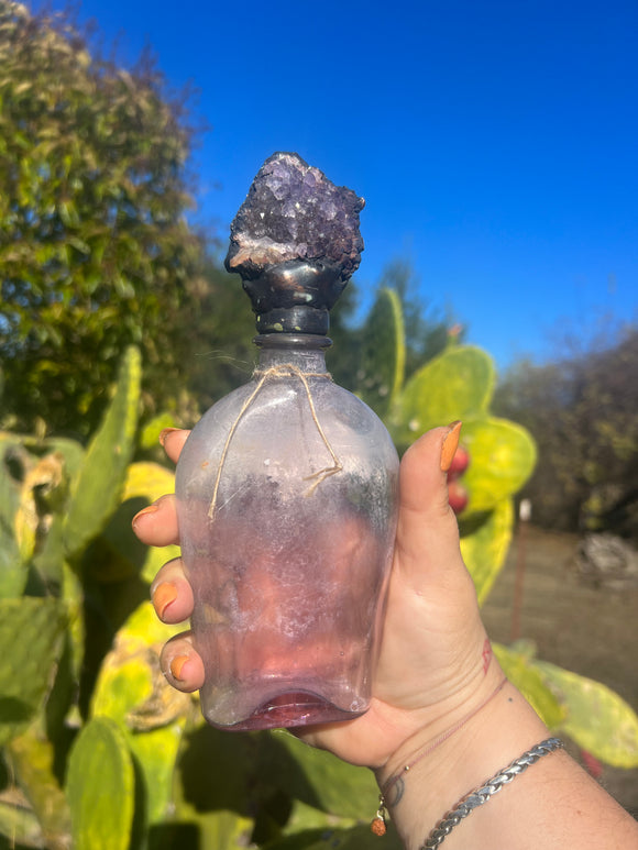 Crystal Potion Bottle: Amethyst