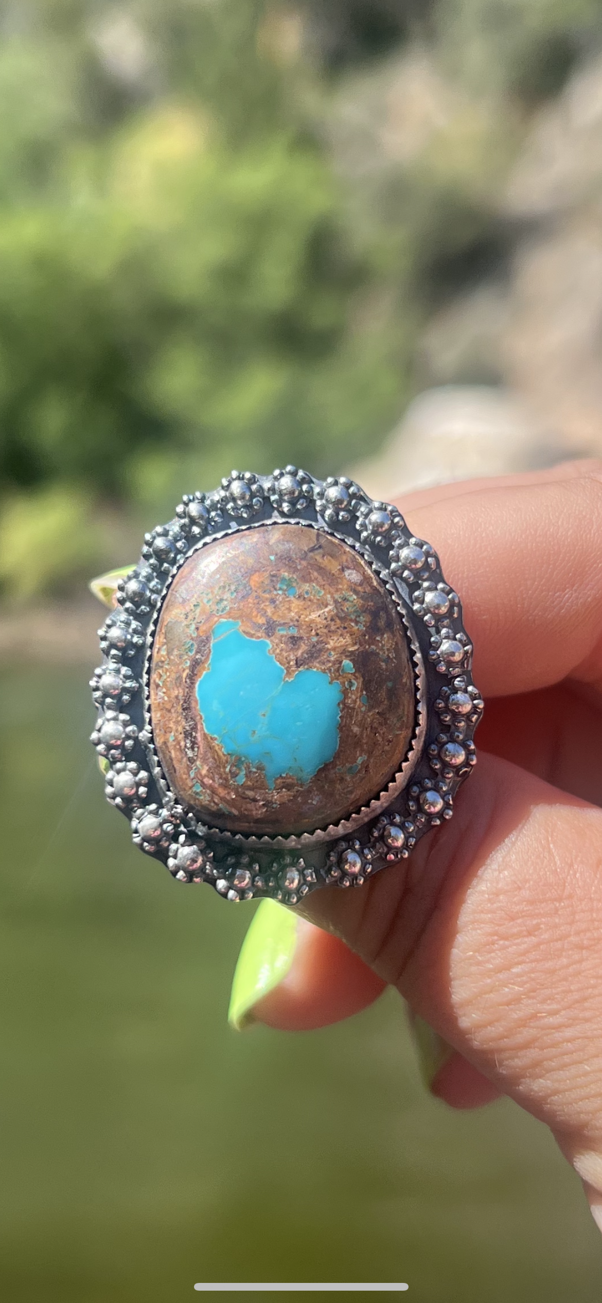 Pilot Mountain Turquoise + Sterling Silver Ring