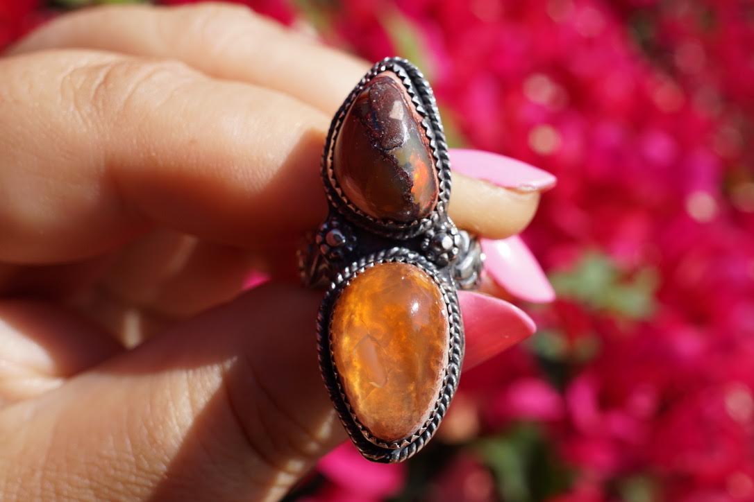 Opal Magic + Sterling Silver Ring