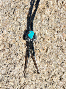 Carico Lake Turquoise Bolo Necklace