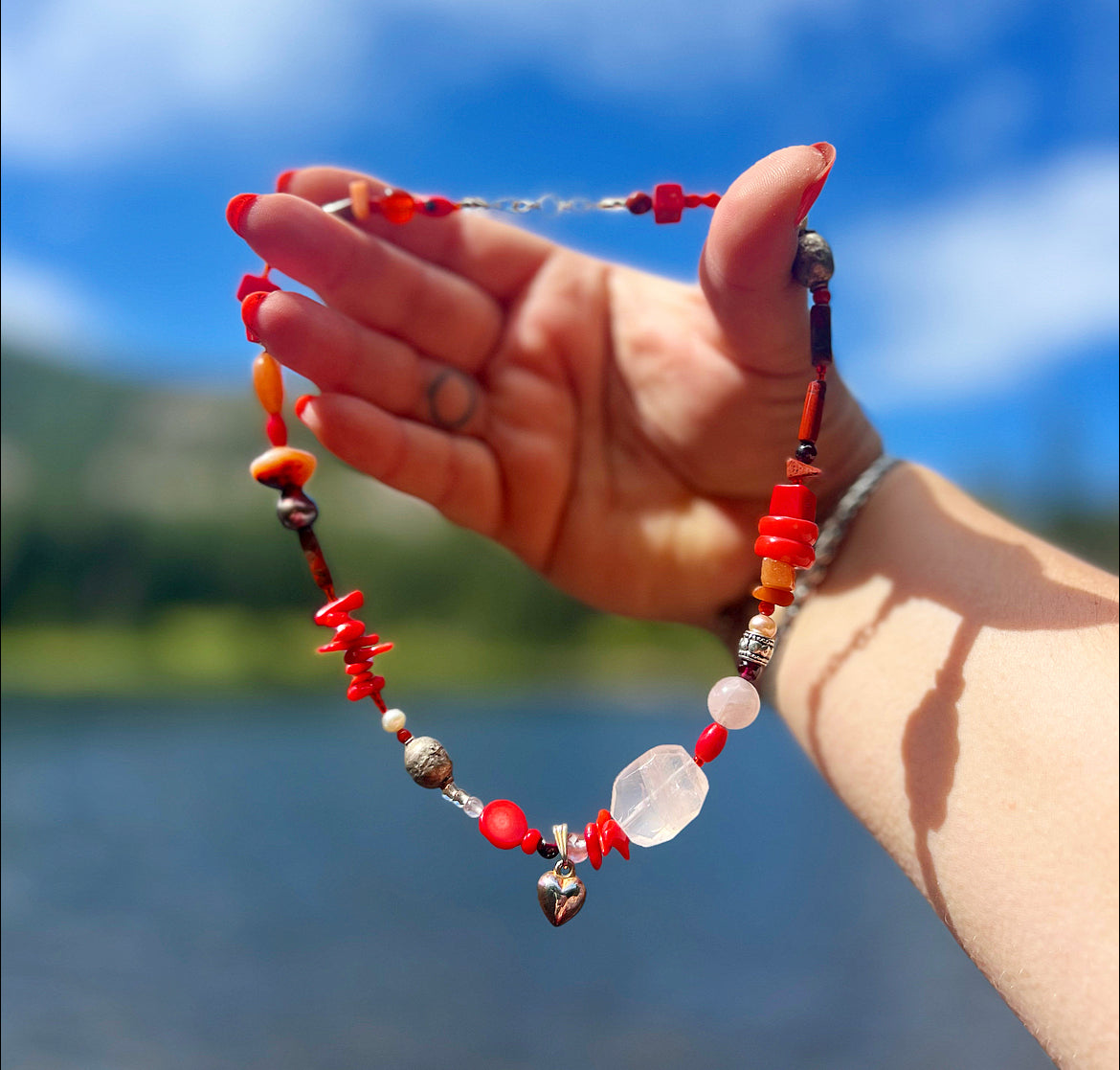 Mirror Lake Charm Necklace