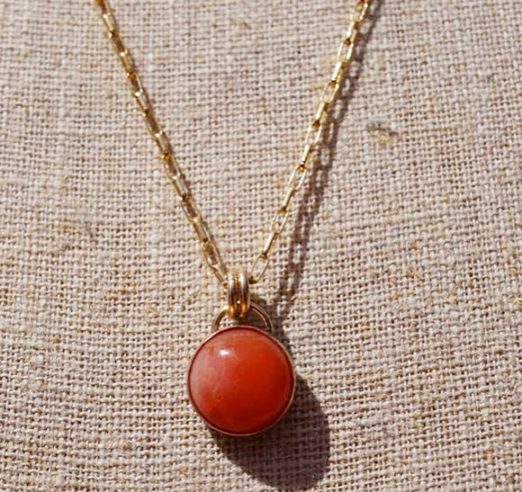 Mexican Fire Opal Necklace