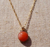 Mexican Fire Opal Necklace