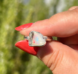Raw Ethiopian Opal + Sterling Silver Ring