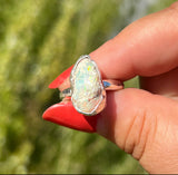 Raw Ethiopian Opal + Sterling Silver Ring