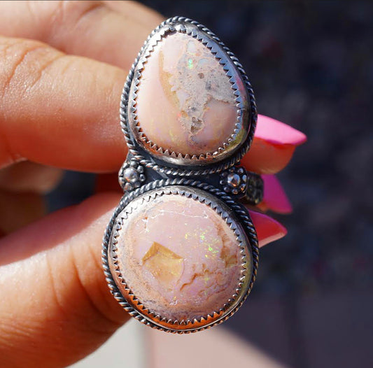 Opal Magic + Sterling Silver Ring