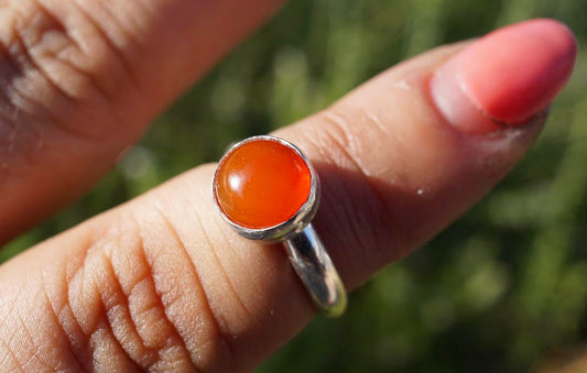 Mexican Fire Opal Ring