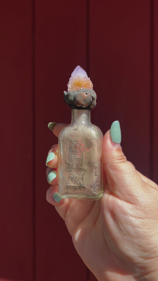 Amethyst Spirit Quartz Potion Bottle