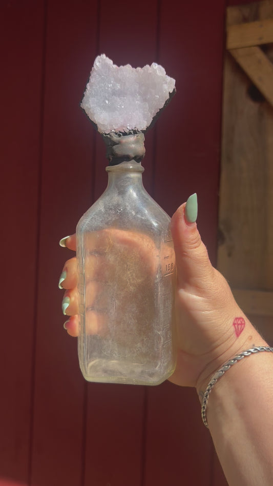 Crystal Potion Bottle: Amethyst