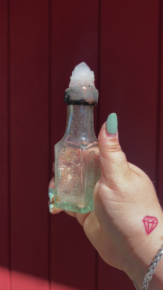 Crystal Potion Bottle: Amethyst Spirit Quartz