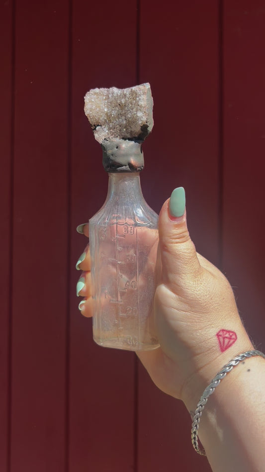 Crystal Potion Bottle: Amethyst