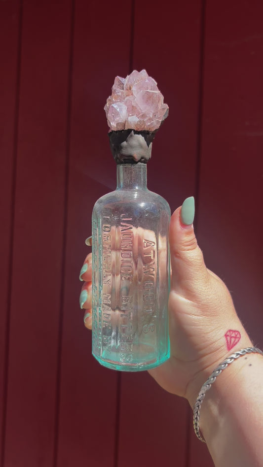 Crystal Potion Bottle: Amethyst